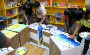 Working on a starry night